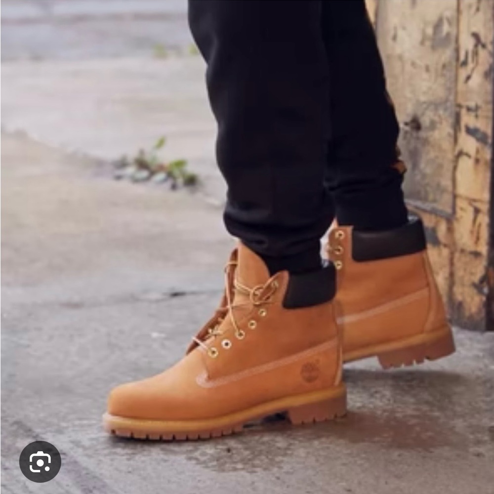 Timberland Men's Tan Leather Lace-Up Boots